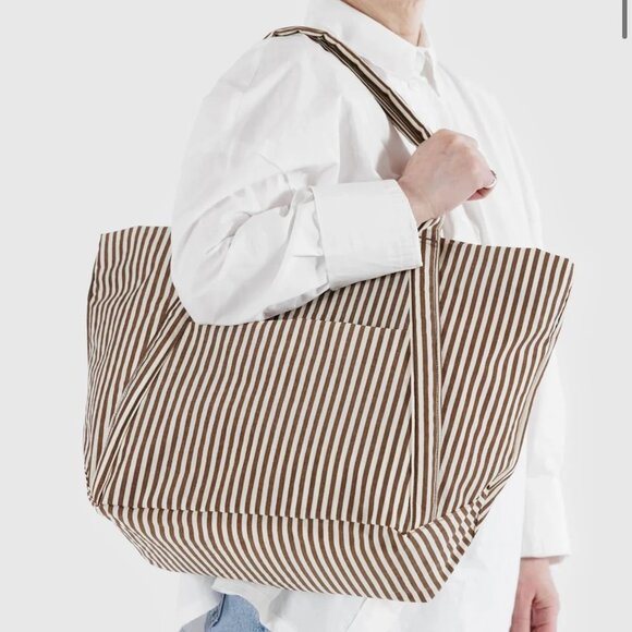 Baggu Cloud Bag - Brown Stripe - Picture 3 of 10